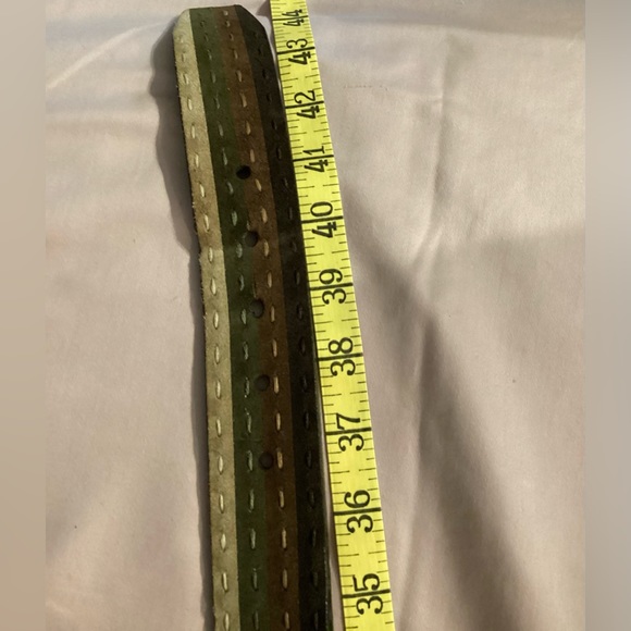 Rare Vintage Cole Haan Leather & Suede 4 Color Belt - Picture 14 of 15